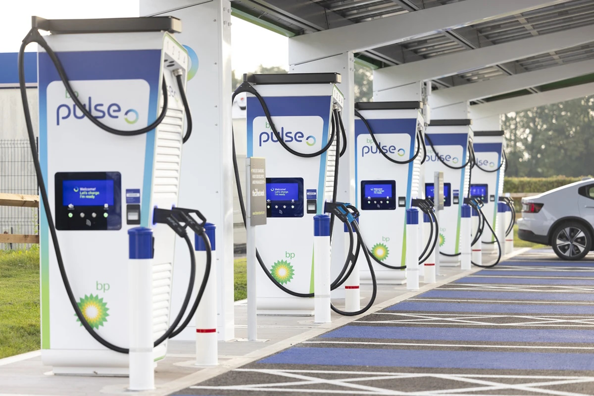 BP plans to acquire Tesla Supercharger sites in the United States through its EV charging business unit, BP Pulse